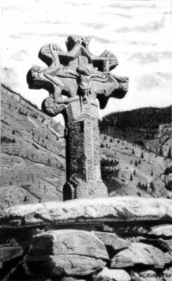 dibujos a lapiz: Cruz de Andorra