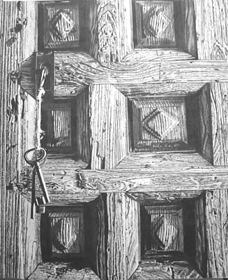 La puerta de madera
